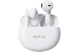 BETMI - True Wireless Earbuds - in-Ear Bluetooth5.3 Headphones - 40H Playtime, IPX5 Waterproof TWS with Dual Mic for Sport, L