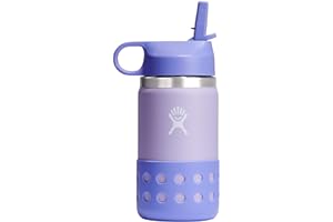 Hydro Flask 12 Oz Kids Wide Mouth Straw Cap and Boot Wisteria W12BSWBB519