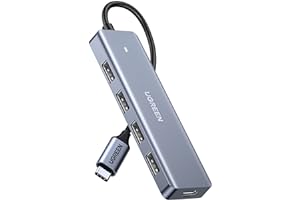 UGREEN USB C Hub 4 Ports, USB C to USB Hub with 4 USB 3.0, Powered USB C Splitter for Laptop, MacBook Pro, iMac, iPad Pro, Ch