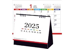 2025年 卓上カレンダー カラーズ（FBA） オリジナルカレンダー シンプル 実用的 180×150mm 標準サイズ