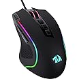 Redragon M612 Predator RGB Gaming Mouse, 8000 DPI Wired Optical Gamer Mouse with 11 Programmable Buttons & 5 Backlit Modes, S