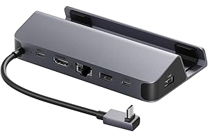 Anker USB-C ハブ (6-in-1, For Game Console) Steam Deck 高速データ転送 最大100W充電 USB PD対応 4K (60Hz) HDMI 2.0 ポート 1Gbps イーサネットポート USB-Aポー