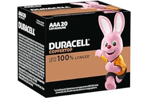 Duracell Coppertop AAA Batteries (Pack of 20)