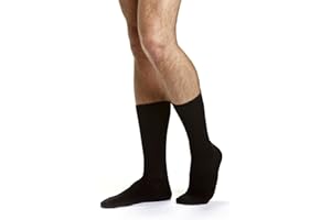 Bonds Men's Cotton Blend Everyday Crew Socks 3 Pack, Black