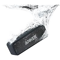 Anker Soundcore 2 (USB Type-C充電 12W Bluetooth 5 スピーカー 24時間連続再生)【完全ワイヤレスステレオ対応/強化された低音 / IPX7防水規格 / デュアルドライバー/マイク内蔵】(ブラック)