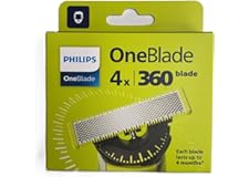 Philips OneBlade 360 Original Replacement Blades for All OneBlade and OneBlade Pro Models, Four Pack (Model QP440/50)