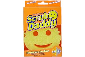 The Original Scrub Daddy - Multipurpose Cleaning Sponge - Soft in Warm Water, Firm in Cold Water for Tough Cleaning - Scratch