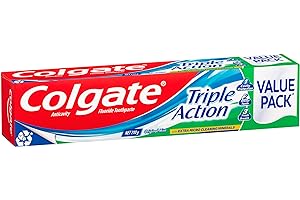 Colgate Triple Action Toothpaste, Value Pack 210g, Original Mint, with Extra Micro Cleaning Minerals