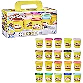 PLAY-DOH Hasbro A7924 Play-Doh Super Colour Pack Inc 20 Tubs Of Dough- Sensory And Educational Craft Toys For Kids, Boys, Gir