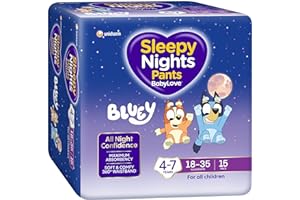 BabyLove SleepyNights Pants 4-7 years (18-35kg) | 60 Pieces (4 X 15 pack)