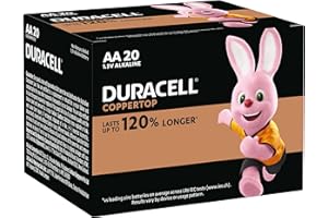 Duracell Coppertop AA Batteries (Pack of 20)