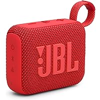 JBL GO4 Bluetoothスピーカー USB C充電/IP67防塵防水/アプリ対応/パッシブラジエーター搭載/ポータブル/レッド JBLGO4RED