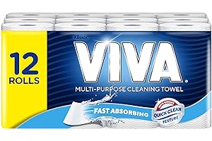 VIVA Paper Towels 12 Count (4x3 Rolls) - Packaging May Vary