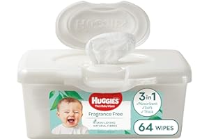 Huggies Refillable Baby Wipes Tub 64 Count