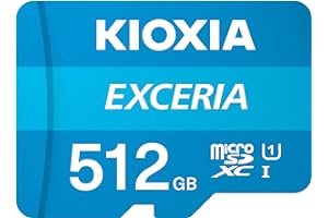 KIOXIA(キオクシア) 旧東芝メモリ microSD 512GB UHS-I Class10 (最大読出速度100MB/s) Nintendo Switch動作確認済 国内サポート正規品 メーカー保証5年 KLMEA512G