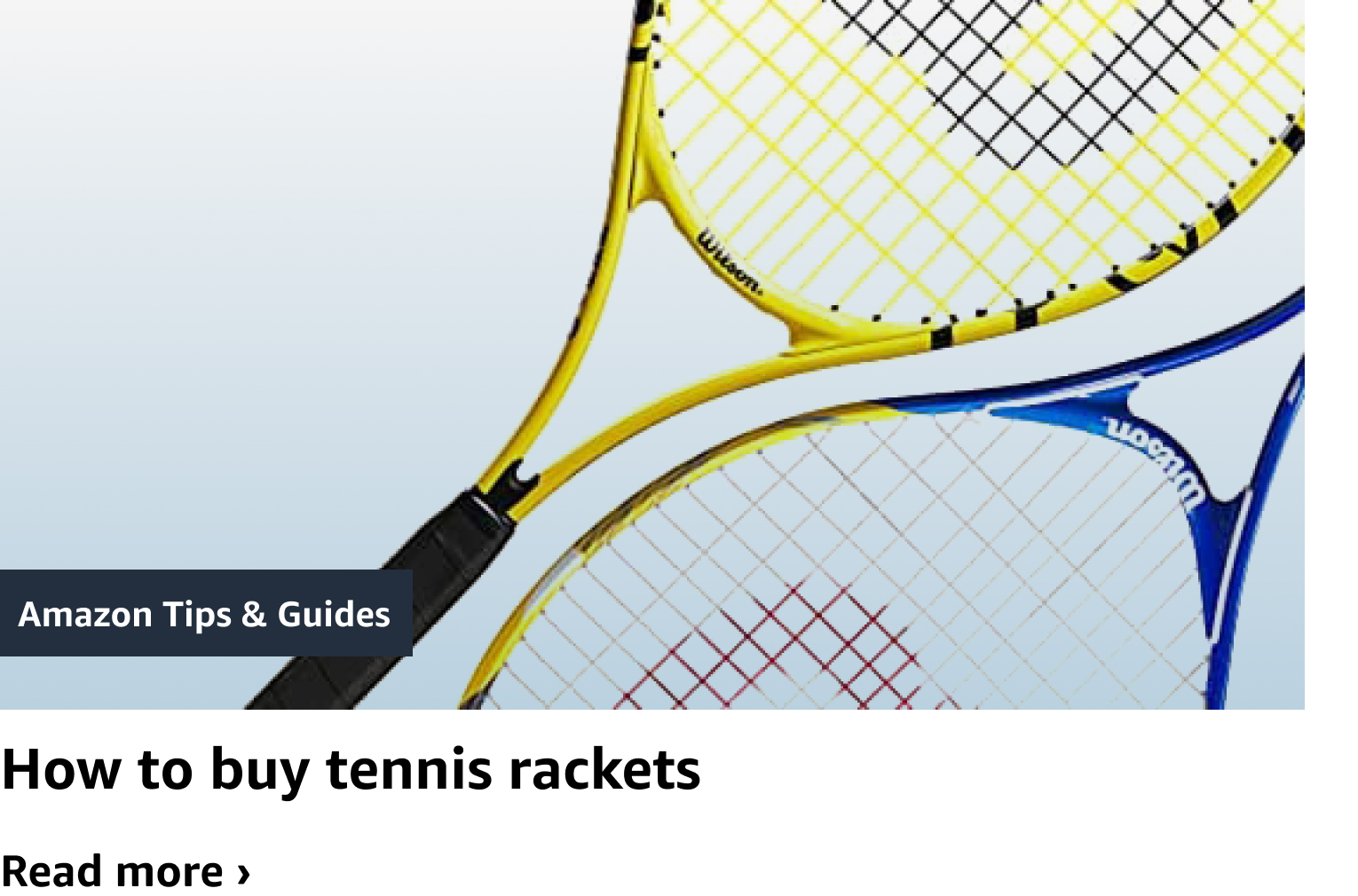 How to buy tennis rackets