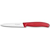 Victorinox Swiss Classic 4-Inch Spear Tip, Serrated, Red Paring Knife