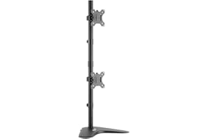 ELG T80N2V - Suporte Ergonômico Articulado de Mesa Para 2 Monitores de 15"a 32" com Capacidade de até 8kg em Cada Tela