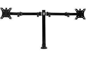 Suporte Multiarticulado Para 2 Monitores TGT TMS 180, 13" a 32", Ajustável, Preto