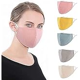 krisav Reusable Cloth Face Masks Washable Adjustable Breathable Cotton Face Mask for Women Men/10 PC