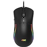 Mouse Gamer AOC GM310 12.400 DPI RGB 7 botões Macro Manager