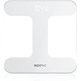 RENPHO Bathroom Scale for Body Weight, Weighing Scale for People, Body Scale with Bright LED Display, Most Accurate to 0.1lb,