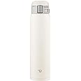Zojirushi SM-SF60-WM Water Bottle, Direct Drinking, One-Touch Opening, Stainless Steel Mug, 20.3 fl oz (600 ml), Pale White