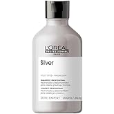 L'Oreal Professionnel Shampoo Silver, Neutraliza Tons Amarelos Indesejados, Com Pigmentos Roxo, Para Cabelos Brancos e Grisal