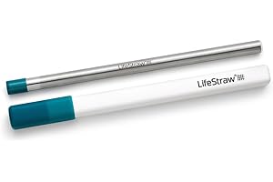 LifeStraw Sip – Reusable Stainless Steel Water Filter Drinking Straw