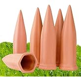 Plant Watering Devices 6 Pack Terracotta Vacation Plant Waterer Wine Bottle Watering Stakes Slow Release Plant Watering Spike