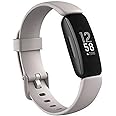 Fitbit Inspire 2 Health & Fitness Tracker with a Free 1-Year Premium Trial, 24/7 Heart Rate, Lunar White, One Size (S & L Ban