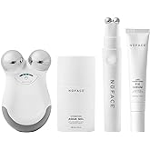 NuFACE Mini and FIX FDA Cleared Microcurrent Device Starter Kits - FDA Cleared Face Sculpting + Line Smoothing Gift Set for C