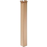 AVIDITI Long Boxes 4"L x 4"W x 48"H (25-Pack) Tall Corrugated Cardboard Box for Shipping, Packaging, Moving, Storage Box, Hom