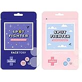 FACETORY Spot Fighter Acne Blemish Patches for Pimples (150 Counts)- Day and Night Options, Hydrocolloid Patches for Acne Spo