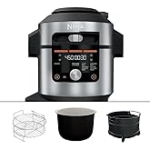 Ninja OL601 Foodi XL 8 Qt. Pressure Cooker Steam Fryer with SmartLid, 14-in-1 that Air Fries, Bakes & More, with 3-Layer Capa