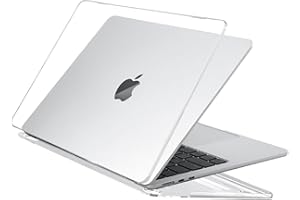 Capa de proteção para Macbook Air de 15 polegadas, modelos chip m3 e m2, A3114 e A2941 (Transparente)