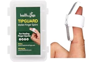 HealthAndYoga™ Finger Splint for Mallet Finger Deformity and Post-Surgical Care