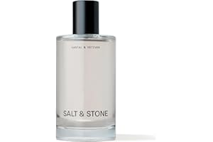 Salt & Stone Body Mist, Santal & Vetiver Scent, Skincare Infused Perfume Hair & Body Spray for Women and Men, Hydrating Fragr