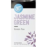 Amazon Brand - Happy Belly Jasmine Green Tea Bags, 20 Count