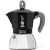 Bialetti - Moka Induction, Moka Pot, Suitable for all Types of Hobs, 6 Cups Espresso (7.9 Oz Espresso), 280 ml, Black