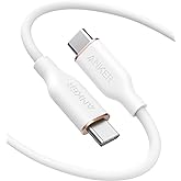 Anker 100W 6ft USB-C Charging Cable for iPhone 15, MacBook Pro 2020, iPad Pro 2020, Galaxy S23 - Cloud White