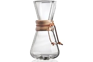 Chemex Pour-Over Glass Coffeemaker - Classic Series - 3-Cup - Exclusive Packaging