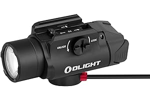 OLIGHT PL-3R Valkyrie Rechargeable Tactical Light, 1500 Lumens Rail-Mounted Weaponlight, LED Flashlight with Built-in Battery