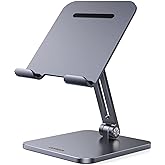 UGREEN Tablet Stand Holder for Desk Adjustable Aluminum Portable Stand Holder Foldable Dock Home Office Desk Accessories Comp