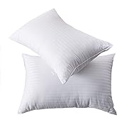 Bed Pillows for Sleeping: Queen size Microfiber Pillows 2 Pack - Ultra soft Breathable Down Alternative Pillows - Hotel Luxur