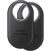 SAMSUNG SmartTag2 (2023) Bluetooth + UWB, IP67 Water and Dust Resistant, Findable via App, 1.5 Year Battery Life (2-Pack) - B