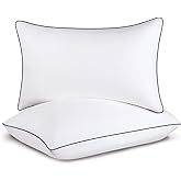 Opposy Bed Pillows for Sleeping-2 Pack Queen Size Set of 2 Cooling Pillow for Side Back and Stomach Sleepers, Down Alternativ