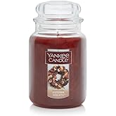Yankee Candle Autumn Wreath Scented, Classic 22oz Large Jar Single Wick Aromatherapy Candle, Over 110 Hours of Burn Time, Fal