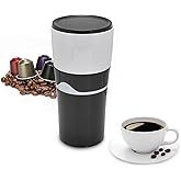 Zerodis Portable Drip Coffee Maker, 450ML Travelling Drip Coffee Machine Office Camping Hot and Cold Brew Coffee Makers for K