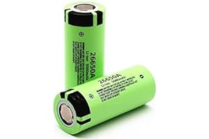 Svenirven 2Pcs 3.7V 5000Mah 2-6-6-5-0 Rechargeable Battery for for flashlights, Power Tools and Other Equipment